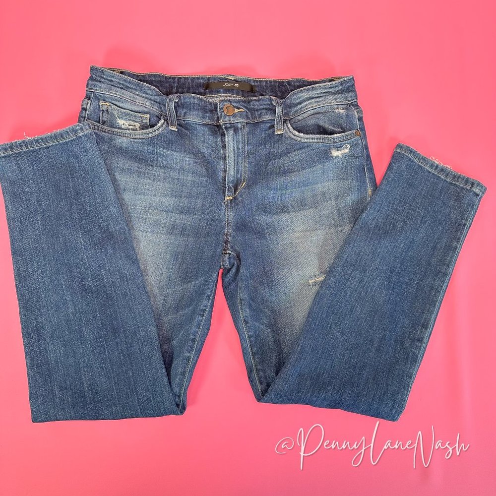 Joe's Jeans Distressed Skinny Ankle Jeans Size 30 - Picture 9 of 15